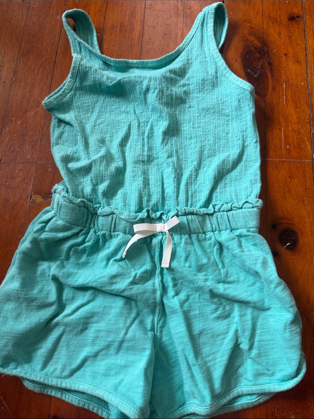 Cat & Jack Girls Teal Tank Romper